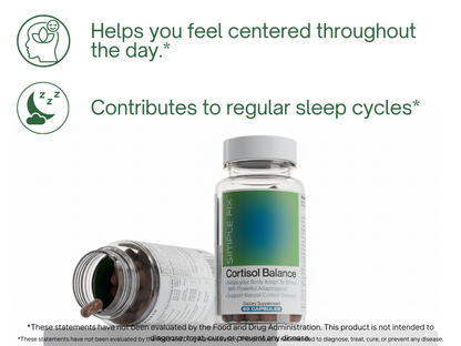 Cortisol Balance Supplement – Natural Support for Healthy Cortisol Levels and Adrenal Function