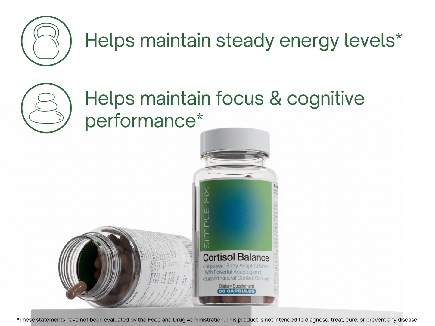 Cortisol Balance Supplement – Natural Support for Healthy Cortisol Levels and Adrenal Function