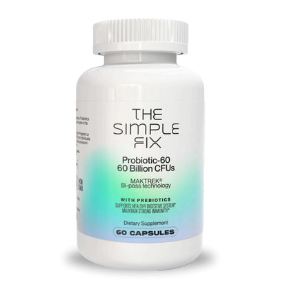 Probiotic 60 Billion CFU – High Potency Probiotics for Gut Health, Digestion & Immune Support – Delayed-Release Capsules with Prebiotics – Shelf-Stable & Vegan – Supports Bloating, Regularity & Microbiome Balance