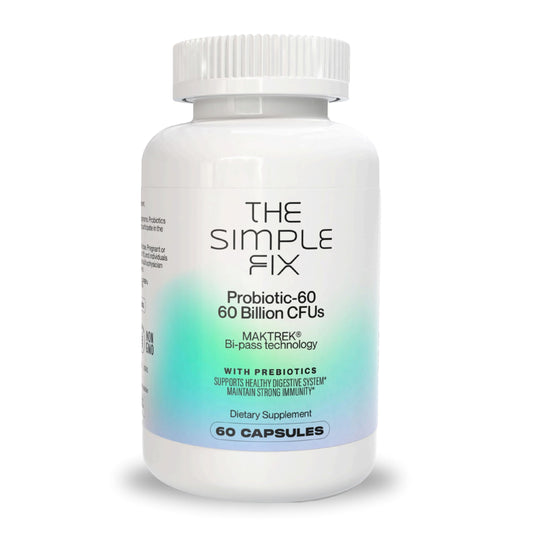 Probiotic 60 Billion CFU – High Potency Probiotics for Gut Health, Digestion & Immune Support – Delayed-Release Capsules with Prebiotics – Shelf-Stable & Vegan – Supports Bloating, Regularity & Microbiome Balance